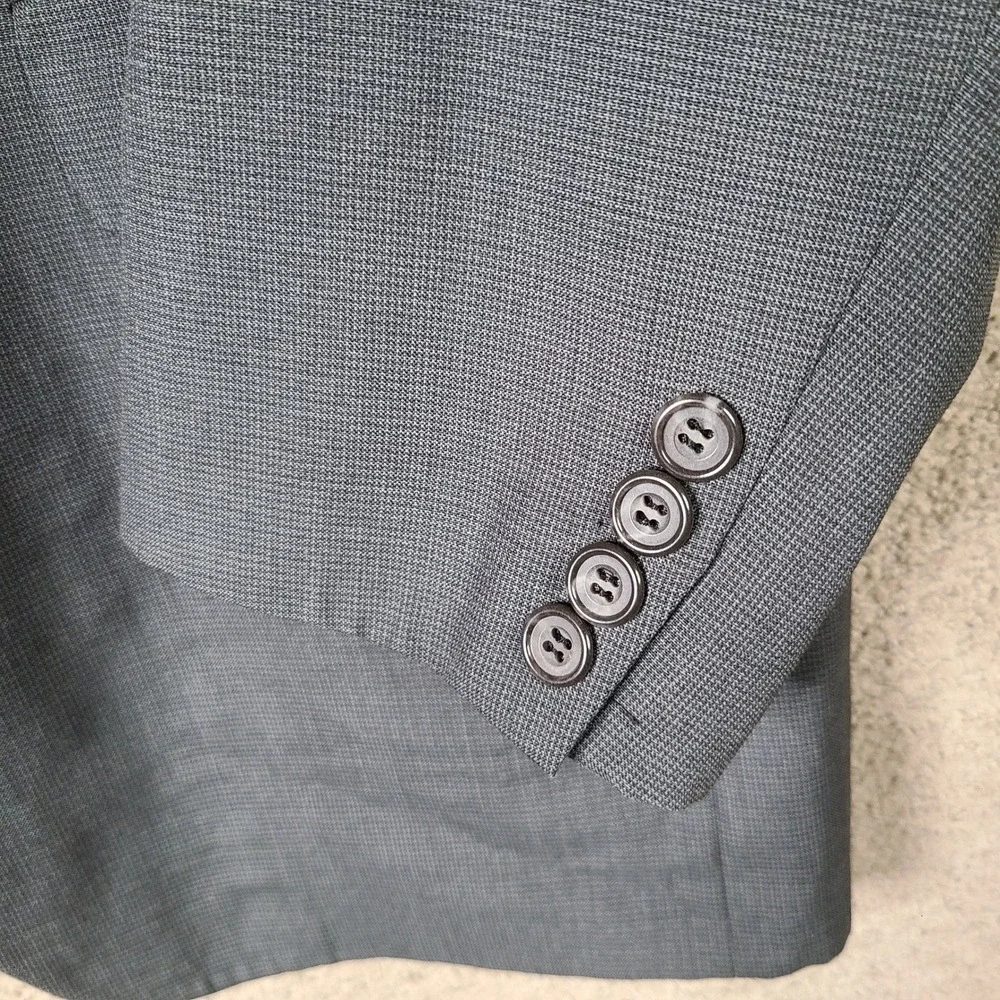 Vintage Evan Picone Jacket Mens‎ 41R Gray 2 Button Blazer Suit Coat USA Made